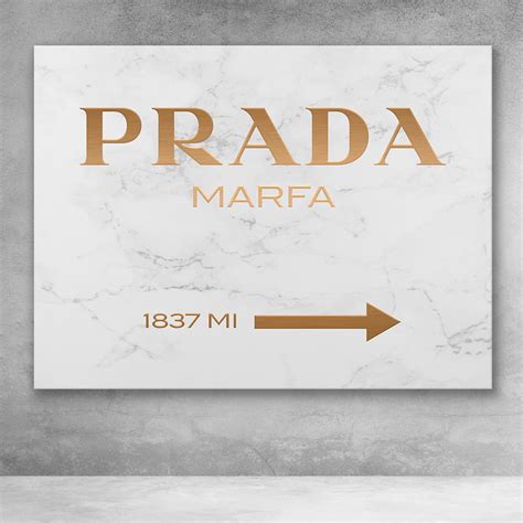 prada marfa marble sign|Prada marfa wall art.